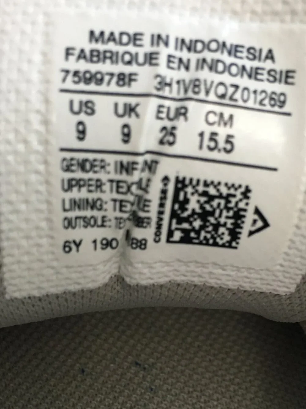 Converse Kids Tan Shoes Size 9